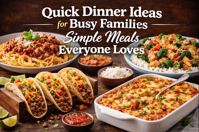 Read more about the article Quick Dinner Ideas for Busy Families: Simple Meals Everyone Loves