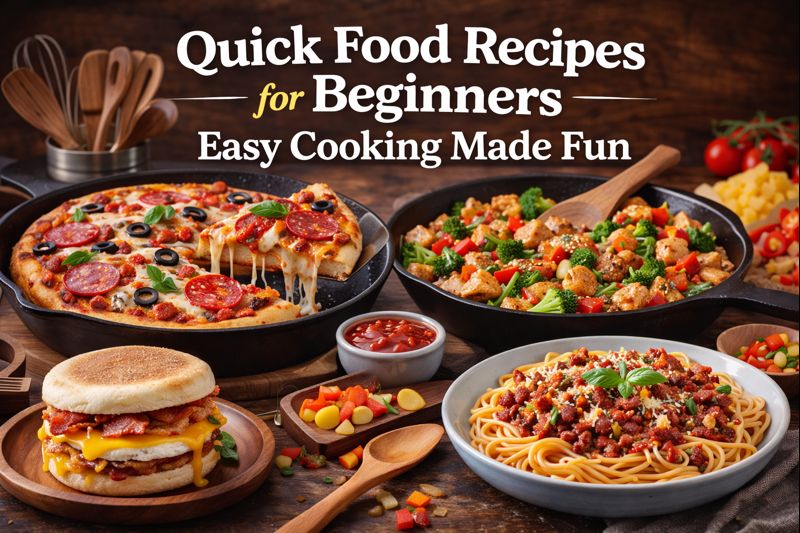 Read more about the article Quick Food Recipes for Beginners: Easy Cooking Made Fun