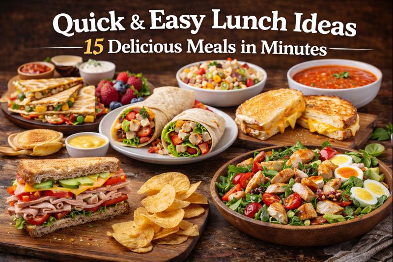 Read more about the article Quick & Easy Lunch Ideas: 15 Delicious Meals in Minutes