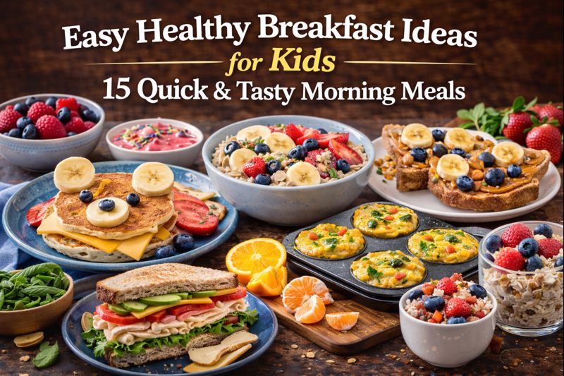 Read more about the article Easy Healthy Breakfast Ideas for Kids: 15 Quick & Tasty Morning Meals