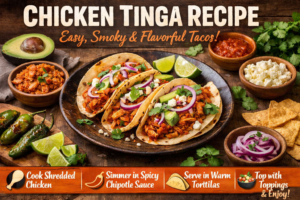 Read more about the article Chicken Tinga Recipe: Easy, Smoky & Flavorful Tacos