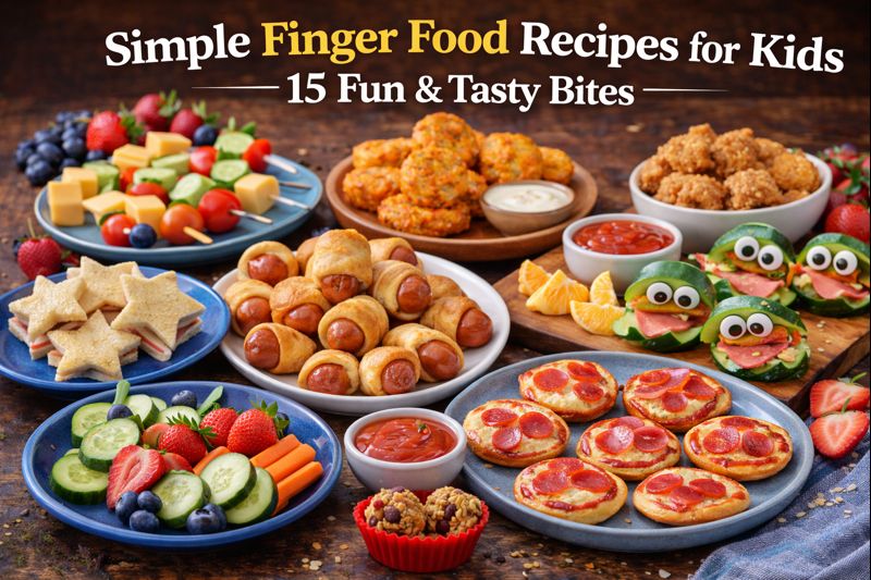 Read more about the article Simple Finger Food Recipes for Kids: 15 Fun & Tasty Bites