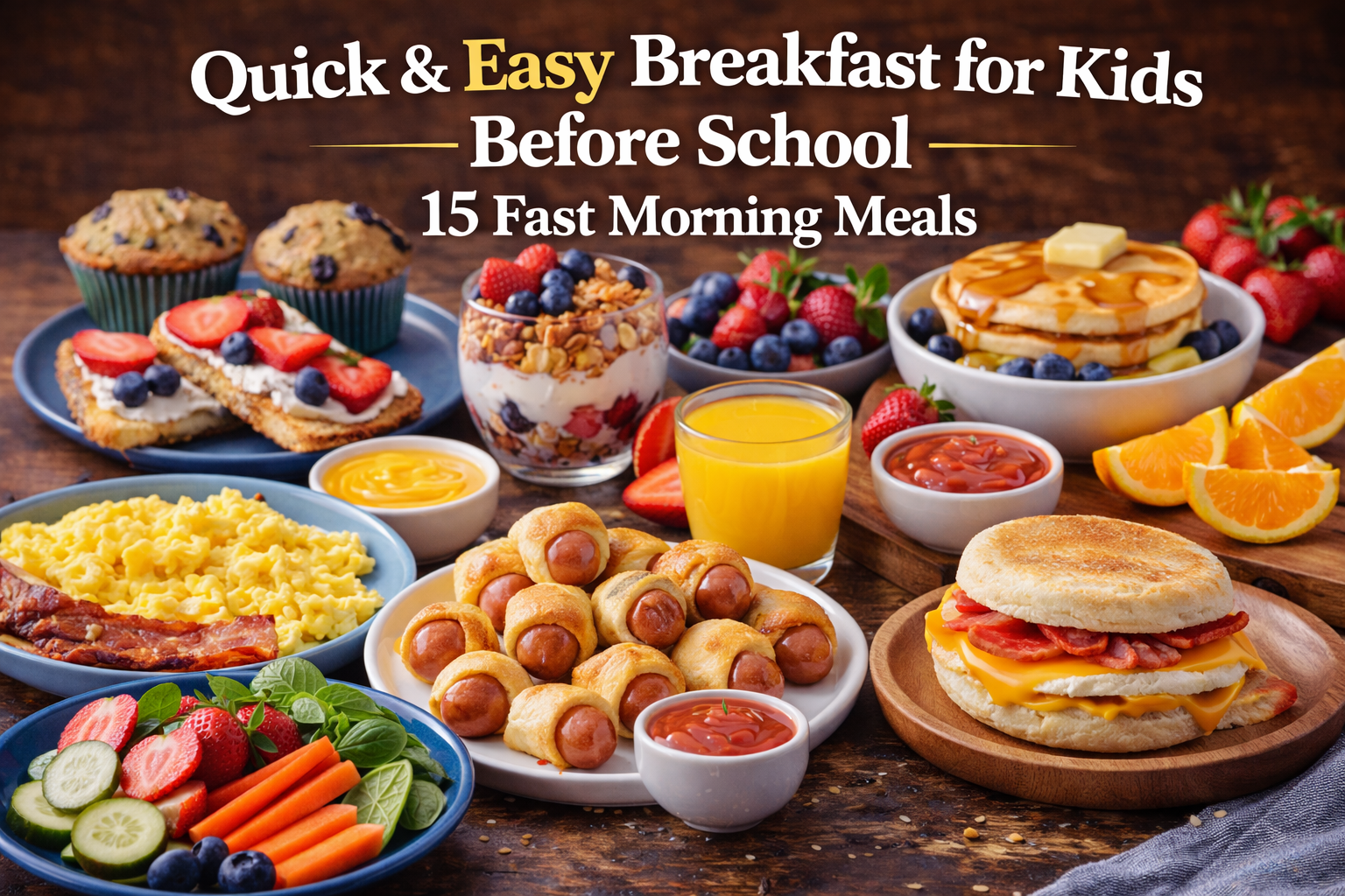 Read more about the article Quick & Easy Breakfast for Kids Before School: 15 Fast Morning Meals