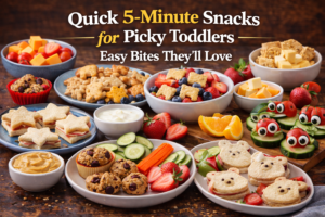 Read more about the article Quick 5-Minute Snacks for Picky Toddlers: Easy Bites They’ll Love