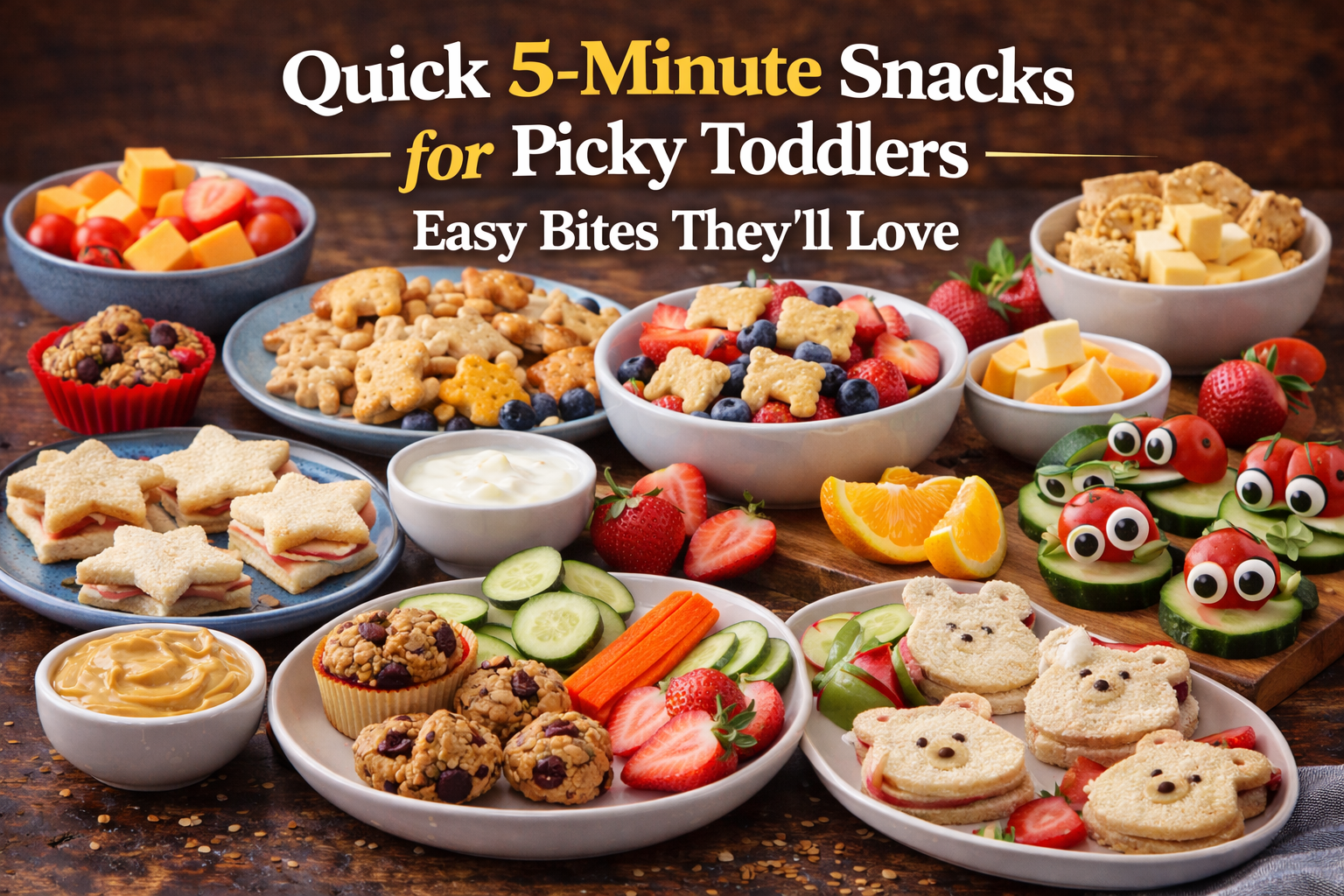 Read more about the article Quick 5-Minute Snacks for Picky Toddlers: Easy Bites They’ll Love