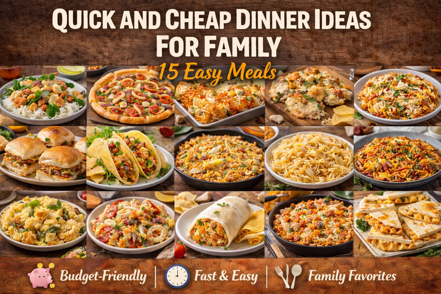 Quick and Cheap Dinner Ideas for Family