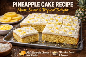 Read more about the article Pineapple Cake Recipe: Moist, Sweet & Tropical Delight