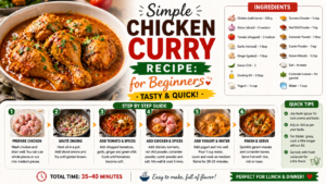 Read more about the article Simple Chicken Curry Recipe: for Beginners (Tasty & Quick)