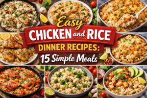 Read more about the article Easy Chicken and Rice Dinner Recipes: 15 Simple Meals