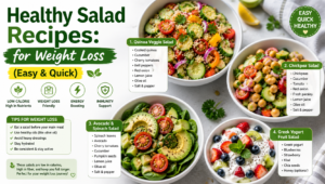 Read more about the article Healthy Salad Recipes: for Weight Loss (Easy & Quick)